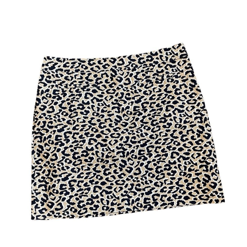 Talbots Leopard Print Mini Skirt